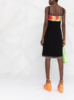 ( Nouvelle Collection ) Versace Robe Mi-longue à Logo Medusa Head Femme -Pas Cher Versace Boutique 17678846 39460591 600