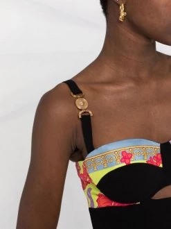 ( Nouvelle Collection ) Versace Robe Mi-longue à Logo Medusa Head Femme -Pas Cher Versace Boutique 17678846 39460622 600