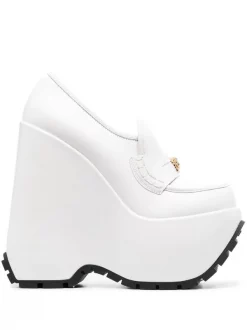 ( Nouvelle Collection ) Versace Mocassins à Plaque Medusa Femme