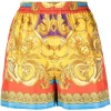 ( Nouvelle Collection ) Versace Short à Imprimé Baroque 5L290 DARK ORCHID SUN