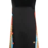 ( Nouvelle Collection ) Versace Robe Courte à Empiècements Imprimés Barocco Femme