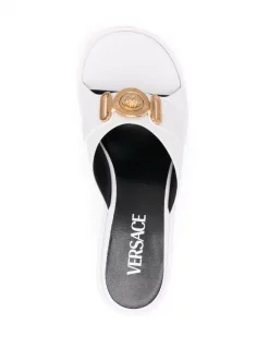 Versace Mules Medusa Biggie 1W00V BIANCO OTTICO-ORO VERSACE -Pas Cher Versace Boutique 17678860 38916338 600