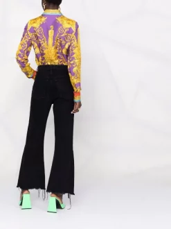 ( Nouvelle Collection ) Versace 5L290 DARKORCKID SUN Chemise En Soie à Imprimé Baroque Femme -Pas Cher Versace Boutique 17678863 38688592 600