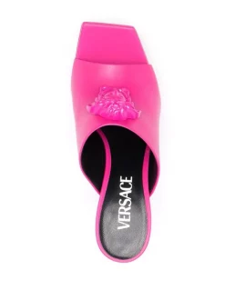 ( Nouvelle Collection ) Versace 1PE80 CERISE Mules La Medusa 150 Mm à Plateforme Femme -Pas Cher Versace Boutique 17678865 38692602 600