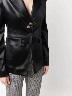 ( Nouvelle Collection ) Versace 1B000 BLACK Blazer à Détail D'épingle Femme 9 ( Nouvelle Collection ) Versace 1B000 BLACK Blazer à Détail D'épingle Femme -Pas Cher Versace Boutique 17678871 38093757 600