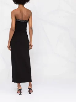 ( Nouvelle Collection ) Versace 1B000 BLACK Robe Safety-Pin à Bordure Greca Femme -Pas Cher Versace Boutique 17678880 006faa73 cac6 4b46 902d 82ccbf8fdfce 600