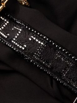 ( Nouvelle Collection ) Versace 1B000 BLACK Robe Safety-Pin à Bordure Greca Femme -Pas Cher Versace Boutique 17678880 084dea4d ecd1 4f86 9761 da49d9e65000 600