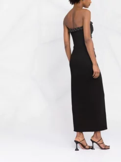 ( Nouvelle Collection ) Versace 1B000 BLACK Robe Safety-Pin à Bordure Greca Femme -Pas Cher Versace Boutique 17678880 b40643ea e959 4c93 b569 247abba2dd25 600