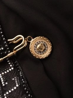 ( Nouvelle Collection ) Versace 1B000 BLACK Robe Safety-Pin à Bordure Greca Femme -Pas Cher Versace Boutique 17678880 c0630caa f5e9 495a b182 1c2a2daf2aa5 600