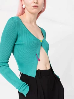 ( Nouvelle Collection ) Versace Cardigan Safety Pin à Boutonnière Femme -Pas Cher Versace Boutique 17678881 01c7e5f3 30c1 4053 8a77 23e8e3a10062 600