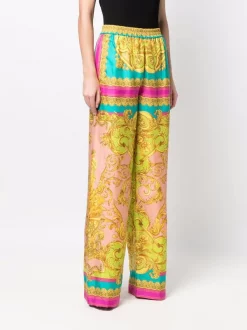 Versace Pantalon Droit à Imprimé Graphique Femme -Pas Cher Versace Boutique 17678883 38404666 600
