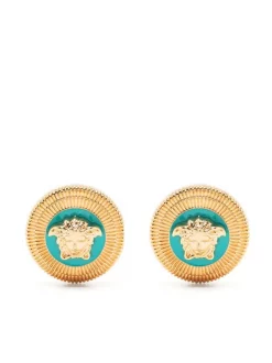 Versace Boucles D'oreilles En Laiton à Plaque Medusa Femme