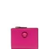 Versace 2P87V CERISE SUN VERSACE GOLD Porte-monnaie à Motif Medusa Head Femme