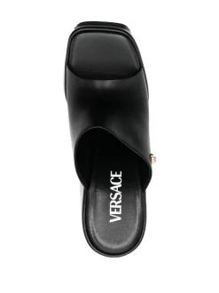 ( Nouvelle Collection ) Versace 1B00V - NERO-ORO VERSACE Mules Medusa Head à Plateforme Femme -Pas Cher Versace Boutique 17678957 39454501 600