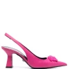 ( Nouvelle Collection ) Versace Escarpins Medusa Head à Bride Arrière 1PE80 CERISE CERISE