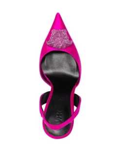 Versace Escarpins Medusa à Fini Satiné 1PA40 DEEP FUXIA -Pas Cher Versace Boutique 17679641 39061805 600
