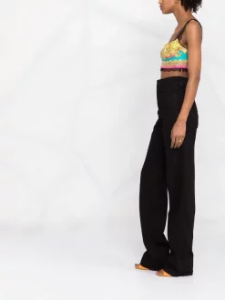 Versace Haut Crop à Bordure En Dentelle Femme 9 Versace Haut Crop à Bordure En Dentelle Femme -Pas Cher Versace Boutique 17679643 39473450 600