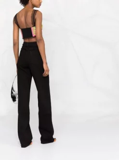 Versace Haut Crop à Bordure En Dentelle Femme 11 Versace Haut Crop à Bordure En Dentelle Femme -Pas Cher Versace Boutique 17679643 39475079 600