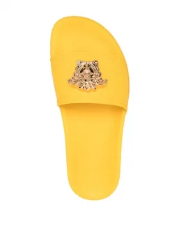 ( Nouvelle Collection ) Versace Claquettes à Plaque Medusa 1Y67V SUN+ORO VERSACE -Pas Cher Versace Boutique 17679647 38809208 600