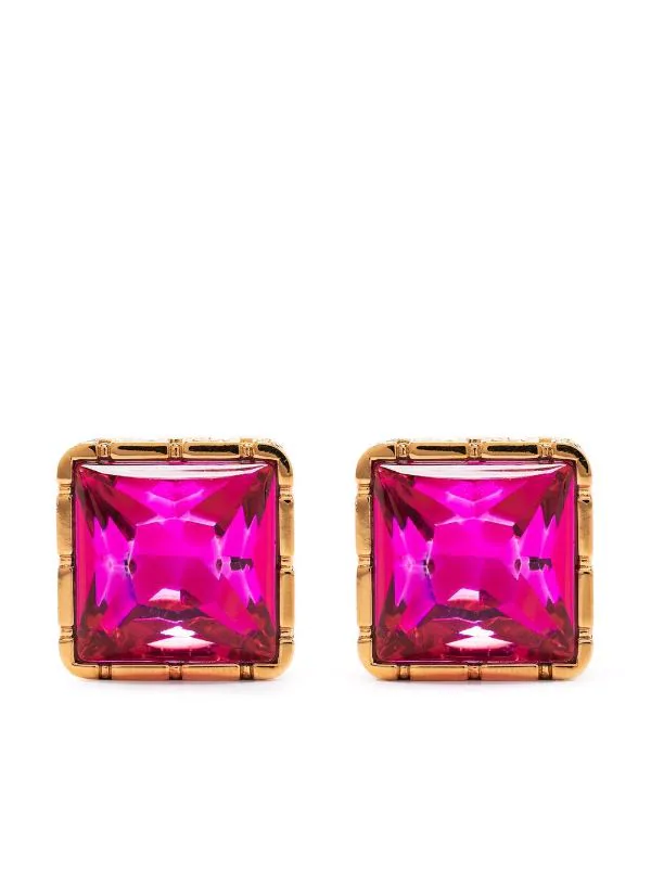 ( Nouvelle Collection ) Versace Puces D'oreilles La Grece Ornées De Pierres Femme 1 ( Nouvelle Collection ) Versace Puces D'oreilles La Grece Ornées De Pierres Femme