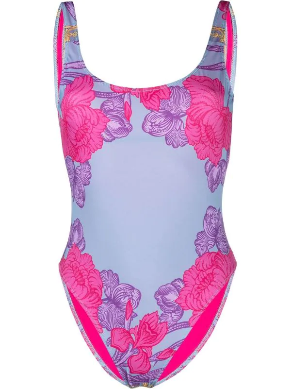 ( Nouvelle Collection ) Versace 5V250 CORNFLOWER+PRINT Maillot De Bain à Fleurs Femme 1 ( Nouvelle Collection ) Versace 5V250 CORNFLOWER+PRINT Maillot De Bain à Fleurs Femme
