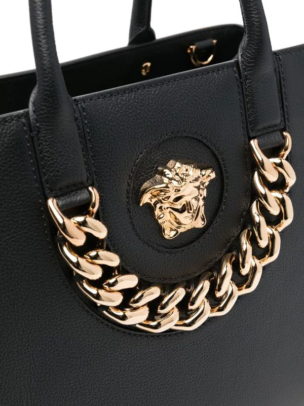 Versace Grand Sac Cabas La Medusa 1B00V BLACK 5 Versace Grand Sac Cabas La Medusa 1B00V BLACK – Image 5
