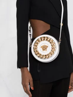 ( Nouvelle Collection ) Versace Sac Rond La Medusa En Cuir 1W00V OPTICAL WHITE-VERSACE GOLD -Pas Cher Versace Boutique 17679720 494f5e4e cbb8 49c3 8e3d d20ff441a2e0 600