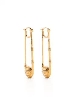Versace Boucles D'oreilles Safety Pin Femme