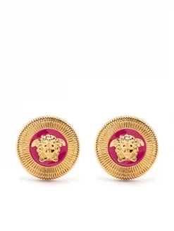 Versace Boucles D'oreilles Medusa Texturées 4J350 GOLD PINK