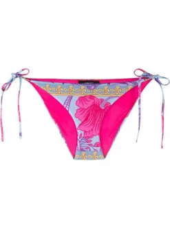 ( Nouvelle Collection ) Versace 5V250 CORNFLOWER+PRINT Maillot De Bain Noué à Fleurs Femme