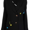 ( Nouvelle Collection ) Versace Blazer à Détail D'épingle Femme