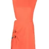 ( Nouvelle Collection ) Versace Robe Sans Manches à Détail D'épingle 1O530 ORANGE