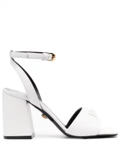( Nouvelle Collection ) Versace Sandales La Medusa En Cuir Femme