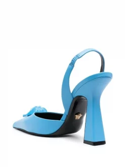 ( Nouvelle Collection ) Versace 1UC50 DV BLUE Escarpins En Cuir à Plaque Medusa Femme -Pas Cher Versace Boutique 17680526 38967494 600