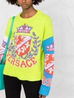 ( Nouvelle Collection ) Versace 6X110 MULTICOLOR Pull à Logo Poitrine Femme -Pas Cher Versace Boutique 17680541 97e3f0ee 93e5 4577 bb34 ba51b21d37fd 600