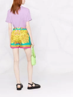 ( Nouvelle Collection ) Versace Short à Imprimé Medusa Renaissance Femme -Pas Cher Versace Boutique 17680545 38872854 600