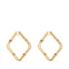 Versace Boucles D'oreilles Greca Carrées 3J000 GOLD VERSACE