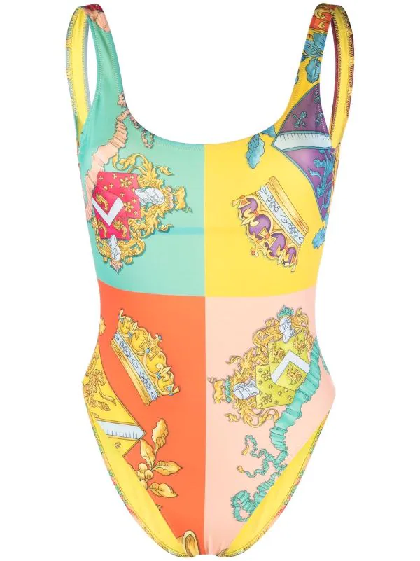 ( Nouvelle Collection ) Versace 5X000 MULTI COLOR Maillot De Bain à Imprimé Graphique Femme 1 ( Nouvelle Collection ) Versace 5X000 MULTI COLOR Maillot De Bain à Imprimé Graphique Femme