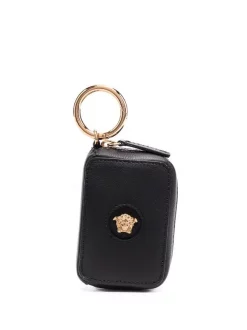 ( Nouvelle Collection ) Versace Porte-monnaie Medusa Head En Cuir 1B00V BLACK VERSACEGOLD