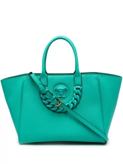 ( Nouvelle Collection ) Versace 1V62V TURQUOISE TURQUOISE VERSACEGOLD Grand Sac à Main La Medusa Femme