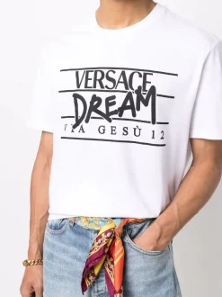 Versace T-shirt à Logo Imprimé Homme -Pas Cher Versace Boutique 17681300 38466103 600