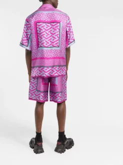 ( Nouvelle Collection ) Versace Chemise à Motif Greca 5P350 Purple -Pas Cher Versace Boutique 17681311 dd09019d 39fe 4b24 a9cb dd7a49803ac9 600