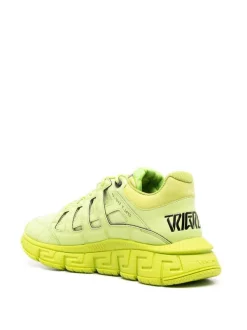 Versace Baskets Trigeca à Lacets 1GB00 CITRON -Pas Cher Versace Boutique 17681321 39633214 600