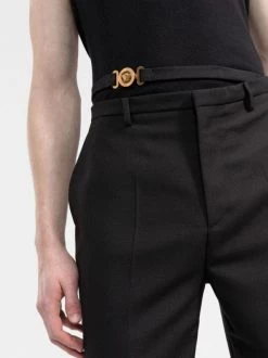 ( Nouvelle Collection ) Versace 1B000 BLACK Pantalon De Tailleur Medusa Biggie Homme -Pas Cher Versace Boutique 17681322 051e7275 d7bd 4d5e 82cc 505c2d861a1c 600
