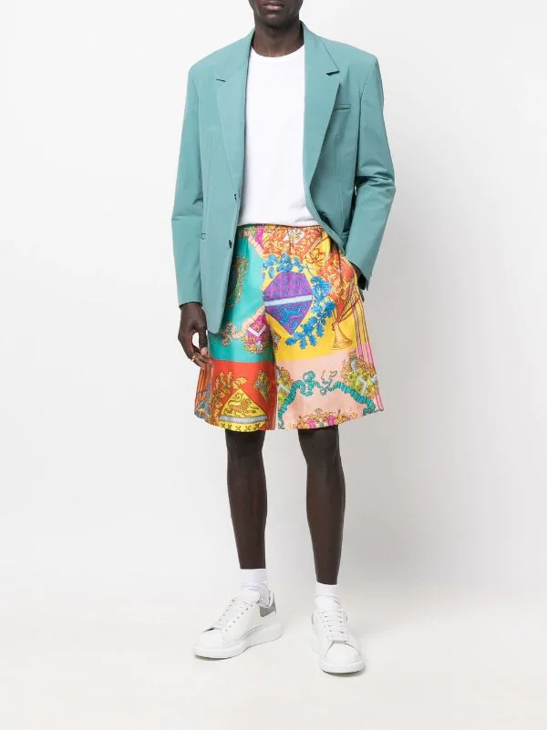 ( Nouvelle Collection ) Versace Short Royal Rebellion En Soie Homme 2 ( Nouvelle Collection ) Versace Short Royal Rebellion En Soie Homme – Image 2
