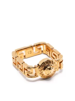 Versace 3J000 VERSACE GOLD Bague à Détail Greca Femme