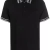 ( Nouvelle Collection ) Versace Polo à Bords Rayés 1B000 BLACK