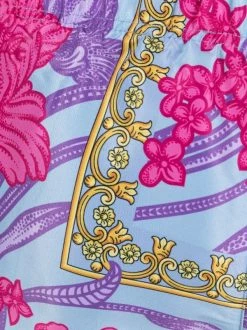 ( Nouvelle Collection ) Versace Short De Bain à Fleurs 5V250 CORNFLOWER+PRINT -Pas Cher Versace Boutique 17682106 39063126 600