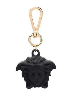 ( Nouvelle Collection ) Versace Porte-clés à Logo Medusa 1B00V BLACK VERSACEGOLD