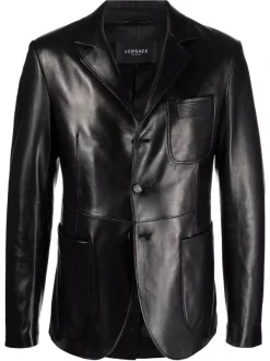 Versace Blazer à Détail De Bride Homme